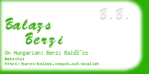 balazs berzi business card